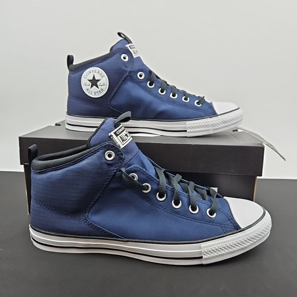 Converse CTAS High Street Navy Mid Top Sneakers Men's Size 11.5 172801F New